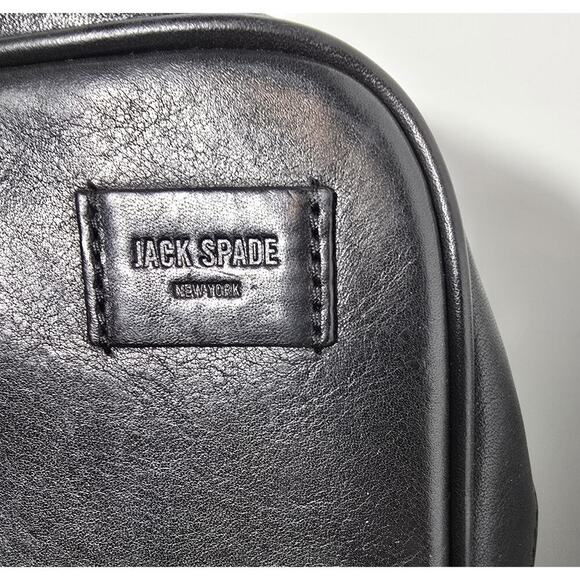 JACK SPADE FILE Laptop Bag Black Fulton Leather Briefcase MSRP $468 - Picture 3 of 16